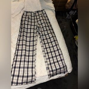 Princess Polly Black and White Plaid Pants